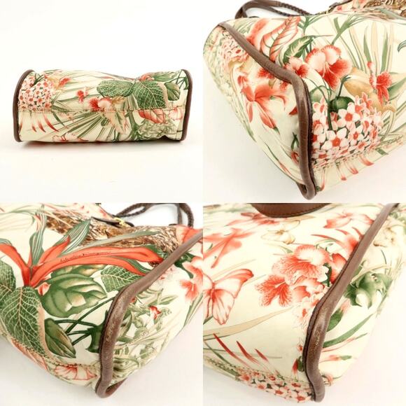 💎✨STUNNING✨💎AUTHENTIC  Ferragamo Gancini  Tote Bag Ivory Multicolor - Picture 8 of 15